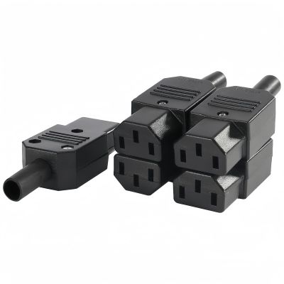 BOXONLY C13 Female IEC320 Connector Assembly Adapter Rewirable Plug AC250V 10A 3 Terminals Power Socket,5 pcs