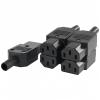BOXONLY C13 Female IEC320 Connector Assembly Adapter Rewirable Plug AC250V 10A 3 Terminals Power Socket,5 pcs view 1
