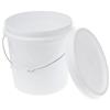 Ciieeo 2pcs Plastic Storage Bucket Lid Sealed Container for Pet Food Cleaning Supplies and More Lightweight Versatile Pail for Home Use view 1