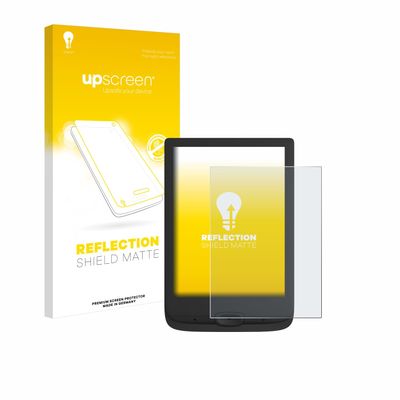 upscreen Anti-Glare Screen Protector compatible with PocketBook Basic Lux 4  Protection Film Matte