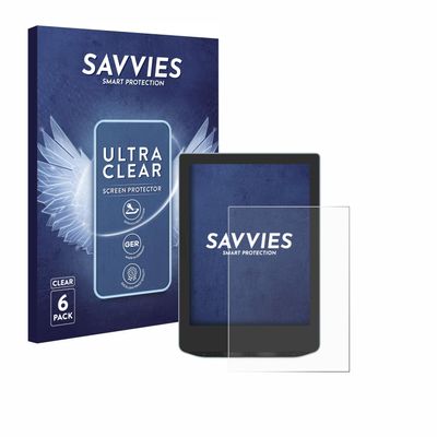 savvies 6 Pack Screen Protector compatible with Vivlio Light Protection Film Clear