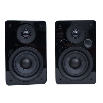 Peachtree Audio M24x Powered Bluetooth Bookshelf Speakers (Pair)  Real Bamboo | Hi-Fi Sound, 5.25 Woofer, RCA, Optical, USB Charging, Subwoofer Out | Ideal for TV, Turntables & PCs