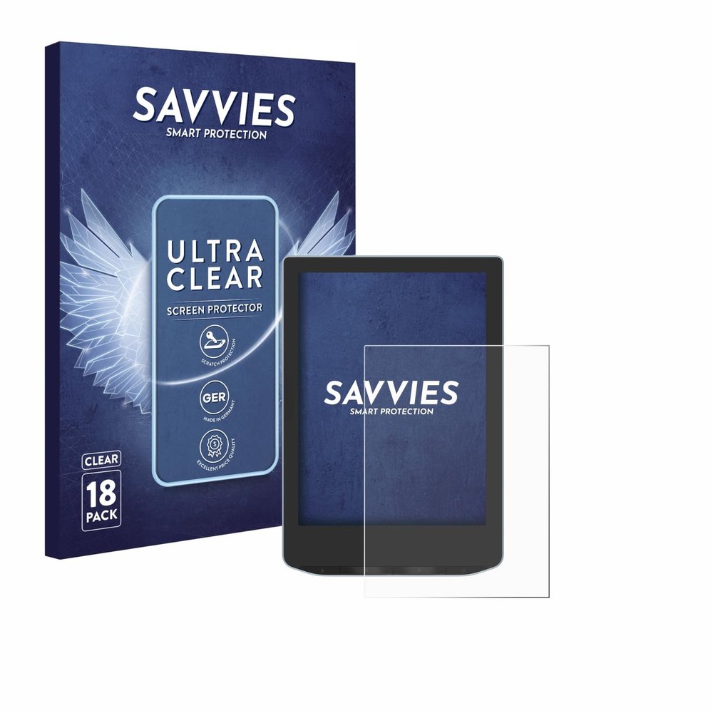 savvies 18 Pack Screen Protector compatible with Vivlio Light HD Protection Film Clear