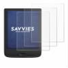 savvies 6 Pack Screen Protector compatible with PocketBook Basic Lux 4 Protection Film Clear view 2