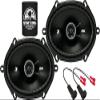 KICKER Speakers 6x8 inch for Lincoln Aviator 2003-2005 Upgrade Kit - Pair of DS Series with Harness, Coaxial 6x8 Car Audio Front Door Speaker DSC6804, 43DSC6804 view 1