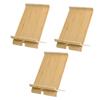 3 Pcs Cute Bamboo Rack Phone Holder Desk Tablet Stand Watch Holder Multi-Function Desktop Decor view 1