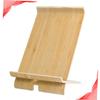 3 Pcs Cute Bamboo Rack Phone Holder Desk Tablet Stand Watch Holder Multi-Function Desktop Decor view 2