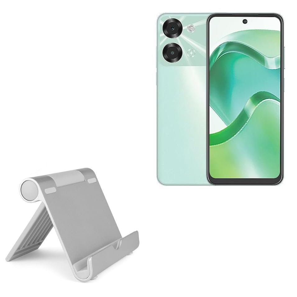 BoxWave Stand and Mount Compatible with itel P40 - VersaView Aluminum Stand, Portable, Multi Angle Viewing Sturdy