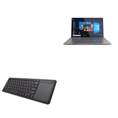 BoxWave Keyboard Compatible with Hasee X4-2020S3 (14 in) - MediaOne Keyboard with TouchPad, USB Fullsize PC Wireless TrackPad - Jet Black