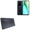 BoxWave Keyboard Compatible with itel P38 - SlimKeys Bluetooth Keyboard, Portable Thin with Chiclet-Style Keys - Jet Black view 1