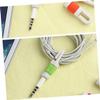 DirectNine Basics 3sets Multi-Function Tangle- Headphone Cord Keeper Reusable Cord Winder for Earbuds and Data Lines 8pcs*3 Random Color view 3