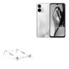 BoxWave Stand and Mount Compatible with itel S18 Pro - Pocket Aluminum Stand 3-in-1, Portable Multi Angle Viewing Riser - Metallic Silver view 1