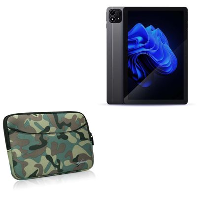 BoxWave Case Compatible with itel Pad One - Camouflage Suit with Pocket, Neoprene Camo Suit Zipper Pocket for Storage