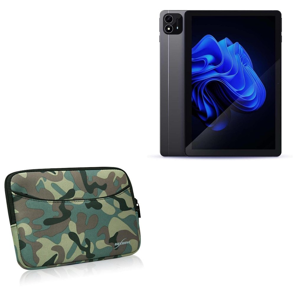 BoxWave Case Compatible with itel Pad One - Camouflage Suit with Pocket, Neoprene Camo Suit Zipper Pocket for Storage