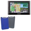 BoxWave Case Compatible with Garmin Nuvi 66LM - SlipSuit, Soft Slim Neoprene Pouch Protective Case Cover - Super Blue/Charcoal Grey (Reversible) view 1
