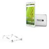 BoxWave Stand and Mount Compatible with Motorola Moto X Play - Pocket Aluminum Stand 3-in-1, Portable Multi Angle Viewing Riser - Metallic Silver view 1