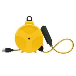 212 Main E315 20 Ft. Extension Cord Reel, 16 by 3 with Triple Tap Outlet, Plastic Housing