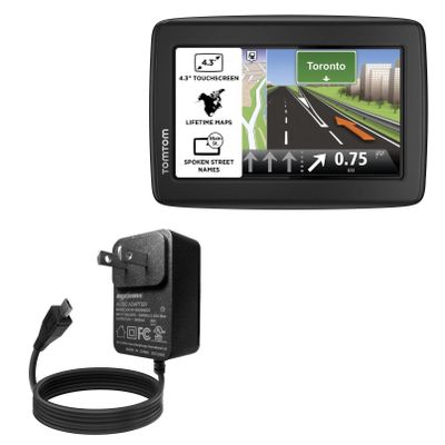 BoxWave Charger Compatible with Tomtom Via 1415M - Wall Charger Direct (15W), Rapid Charge Your Device with Built-in 3ft Cable