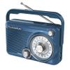 Studebaker SB2002BL Portable AM/FM Radio with Headphone Jack and Aux-in Jack with AC/DC Power (Blue) view 1