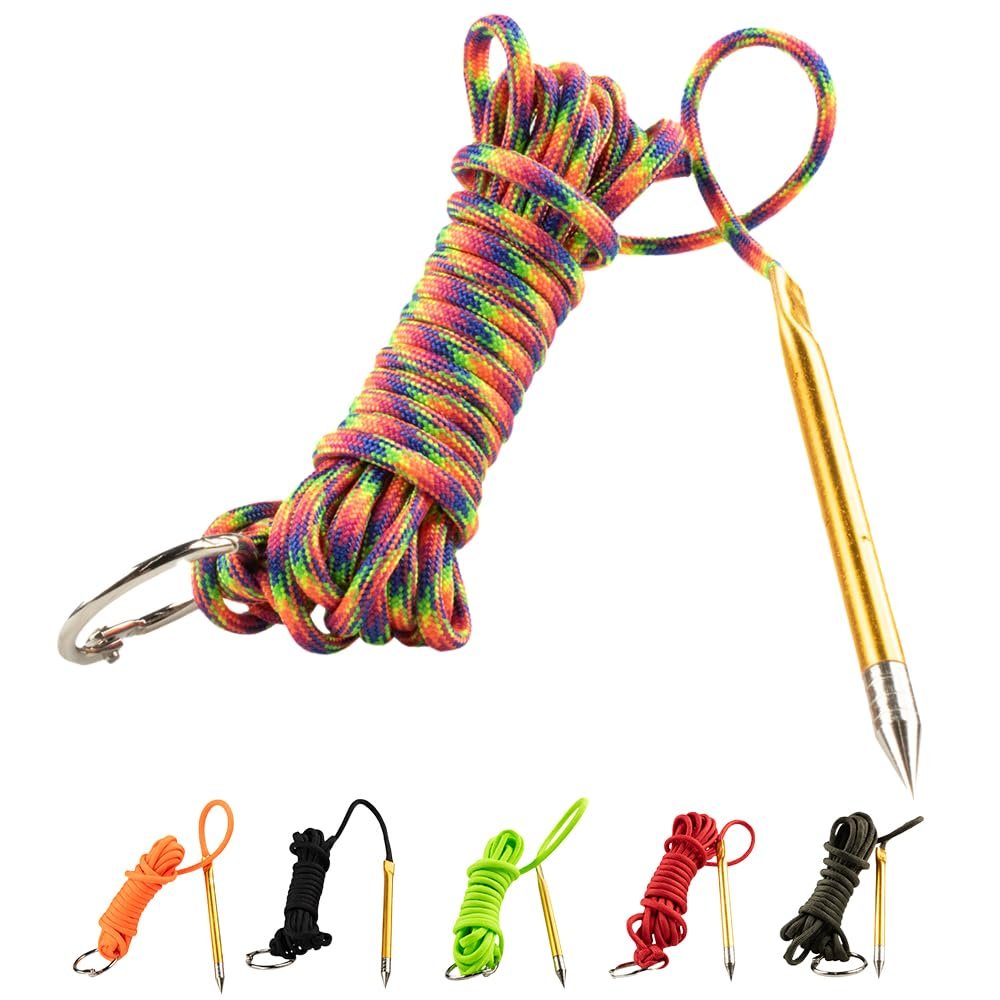 Fish Stringers 10- & 20-Foot Lengths 30+ Colors to Choose from! (Kaleidoscope 20 Feet)