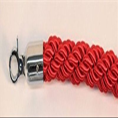 72 in. Braided Rope with Mirror Hook - Red