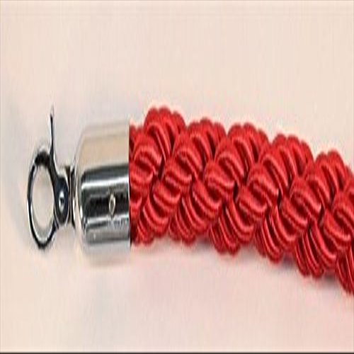 72 in. Braided Rope with Mirror Hook - Red