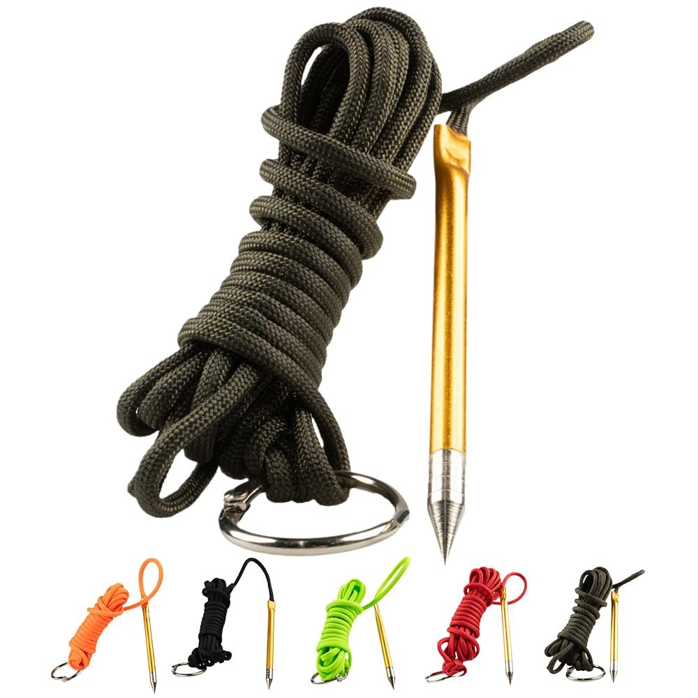 Fish Stringers  10- & 20-Foot Lengths  30+ Colors to Choose from! (Olive Drab 20 Feet)