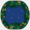 212 Main Peaceful Tropical Night 6 ft. x 9 ft. Oval Carpet view 1