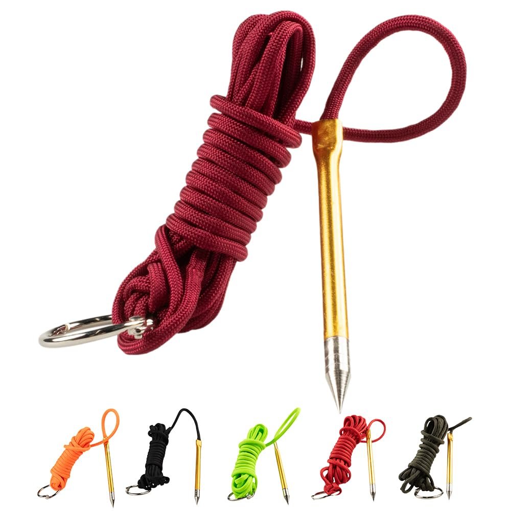 Fish Stringers  10- & 20-Foot Lengths  30+ Colors to Choose from! (Burgundy 20 Feet)