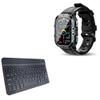 BoxWave Keyboard Compatible with Oukitel BT20 - SlimKeys Bluetooth Keyboard, Portable Thin with Chiclet-Style Keys - Jet Black view 1