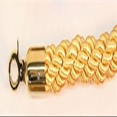60 in. Braided Rope with Gold Closable Hook - Yellow-Gold