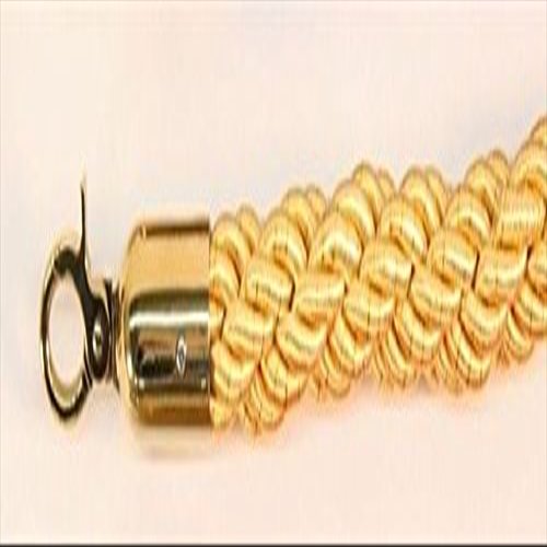 60 in. Braided Rope with Gold Closable Hook - Yellow-Gold