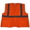 OVM2-5PB-S-M Safety Vest Ansi Class Ii Orange Mesh 5-Point Break Away Small & Medium view 1