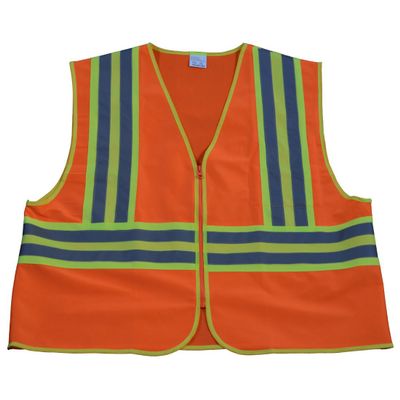 212 Main OV2-CB2-S-M Safety Vest Ansi Class Ii Orange Solid Contrast Binding 2 - Small