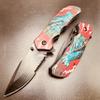 GOLDENSUN Wolf pocket knife GPL174RDWF 8.25" overall view 3