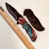 GOLDENSUN Wolf pocket knife GPL174RDWF 8.25" overall view 4