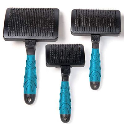 212 Main Self Cleaning Slicker Brush, Blue - Medium