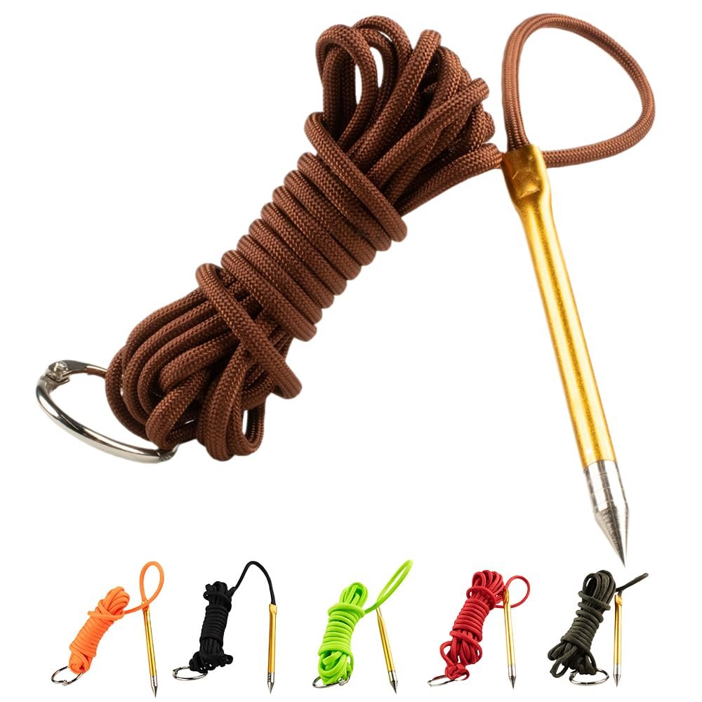 Fish Stringers  10- & 20-Foot Lengths  30+ Colors to Choose from! (Chocolate Brown 20 Feet)