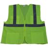 212 Main LVM24-L-XL Safety Vest Ansi Class 2 All Mesh 4-Pocket - Lime - Large & Extra Large view 1