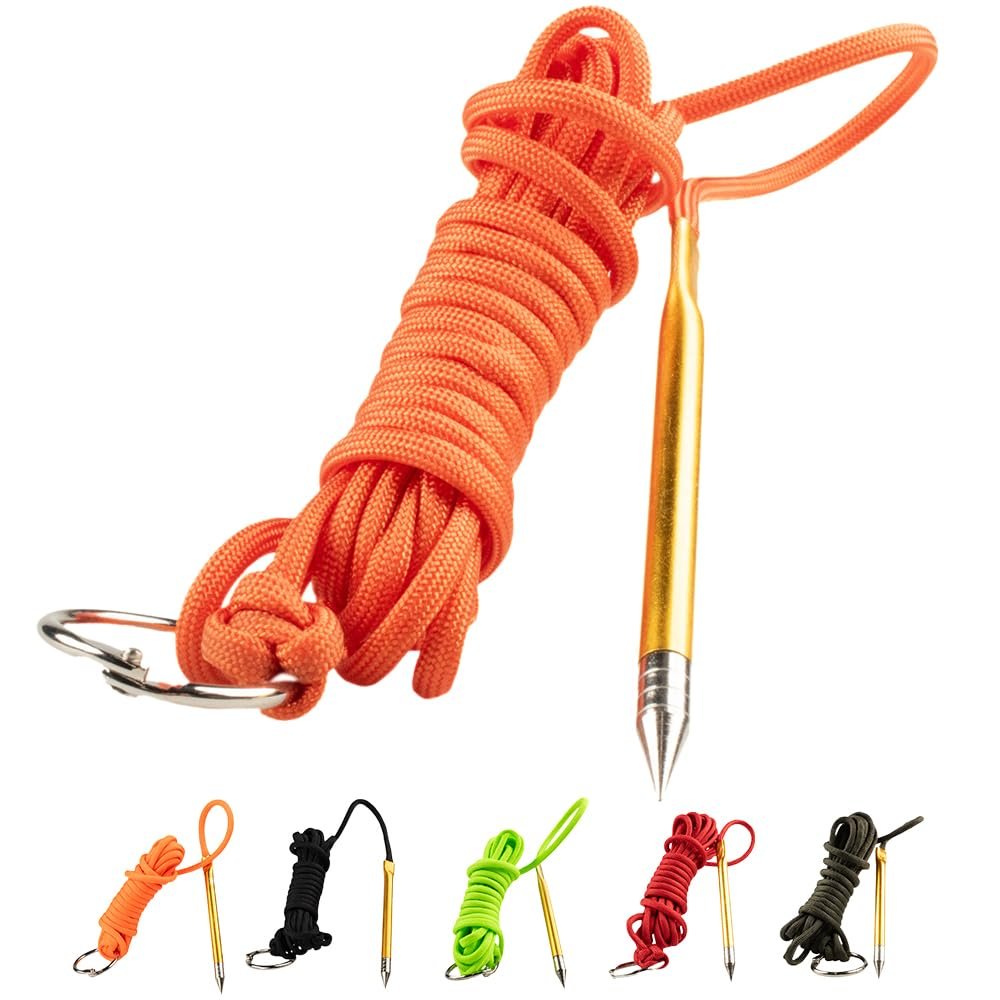 Fish Stringers  10- & 20-Foot Lengths  30+ Colors to Choose from! (Burnt Orange 20 Feet)