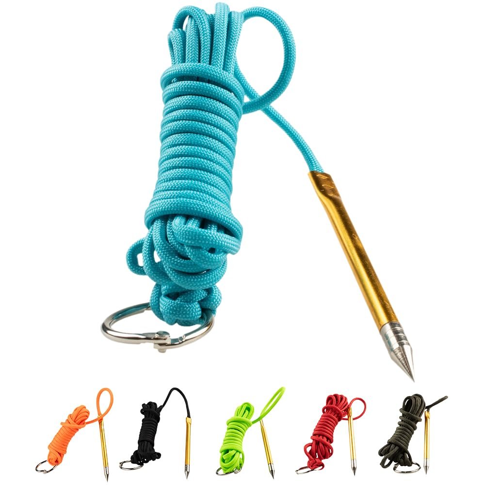 Fish Stringers 10- & 20-Foot Lengths 30+ Colors to Choose from! (Neon Turquoise 20 Feet)