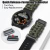 BINLUN Compatible with Garmin Watch Band 20mm/22mm/26mm 550 Paracord Rugged Military Braided Nylon Watch Strap Design for Garmin Fenix/Fit for Forerunner for MARQ for Descent view 2