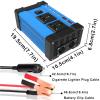YHJLZNA 500W Car Power Inverter 12V to 110V/220V Converter with USB Power Inverters for Vehicles,Road Trip Essentials Camping Accessories Blue(Size:110V) view 3