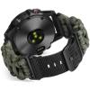 BINLUN Compatible with Garmin Watch Band 20mm/22mm/26mm 550 Paracord Rugged Military Braided Nylon Watch Strap Design for Garmin Fenix/Fit for Forerunner for MARQ for Descent view 1