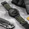 BINLUN Compatible with Garmin Watch Band 20mm/22mm/26mm 550 Paracord Rugged Military Braided Nylon Watch Strap Design for Garmin Fenix/Fit for Forerunner for MARQ for Descent view 3