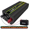 YHJLZNA Power Inverter Pure Sine Wave 1000W 12V/24V to 110V Converter Outlets Car Inverter with USB Port Peak Power 2000W Car Power Inverter DC to AC(Size:12V) view 2
