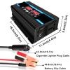 YHJLZNA 300W Pure Sine Wave Inverter 12V to 110V/220V Converter for Home,RV,Truck,Solar Power Inverter 12V to 110V/220V Inverter Power Inverter Power Converter(Size:110V,Color:Black) view 4