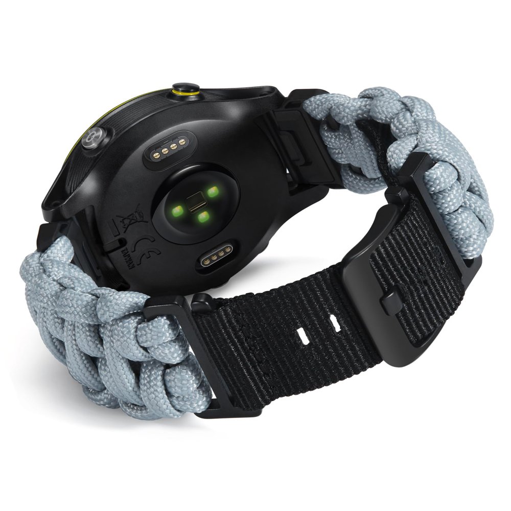 BINLUN Compatible with Garmin Watch Band 20mm/22mm/26mm 550 Paracord Rugged Military Braided Nylon Watch Strap Design for Garmin Fenix/Fit for Forerunner for MARQ for Descent