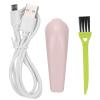 Desktop Cleaner, Mini Table Cleaner, Rechargeable Handheld Mini Small Desktop Hair Dust Cleaner, Dust Sweeper Higher Suction More Durable(Pink) view 3