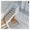 Stair Railing Stairs Handrails Railing Bracket White Vertical Stair Guardrail M Style Wrought Iron Balcony Fence Japanese Style Swimming Pool Handrail (Size : 100CM) view 1